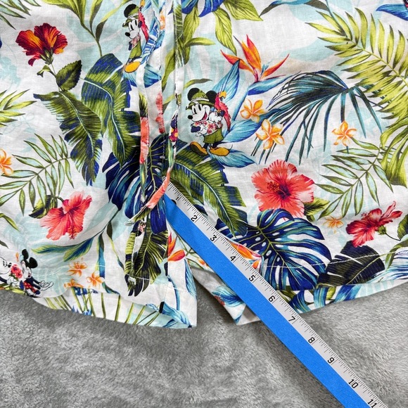 Tommy Bahama x Disney Shorts Women XXS Linen Tropical Mickey Minnie Mouse NWT - Picture 12 of 12